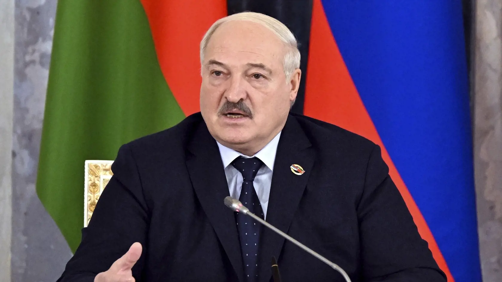 Na archívnej snímke z 29. januára 2024 bieloruský prezident Alexandr Lukašenko 