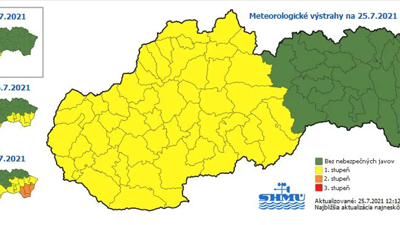 Výstrahy meteorológov.