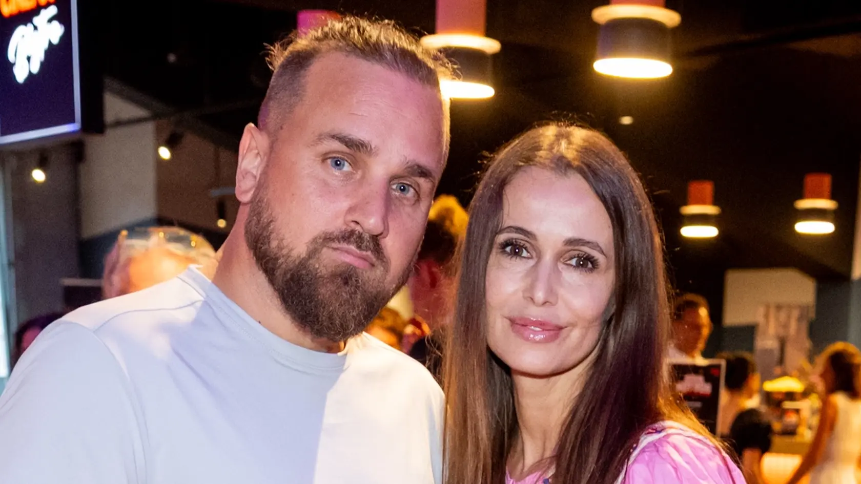 Premiéra filmu Duchoň. Na snímke Lenka Šóošová s manželom Richardom.