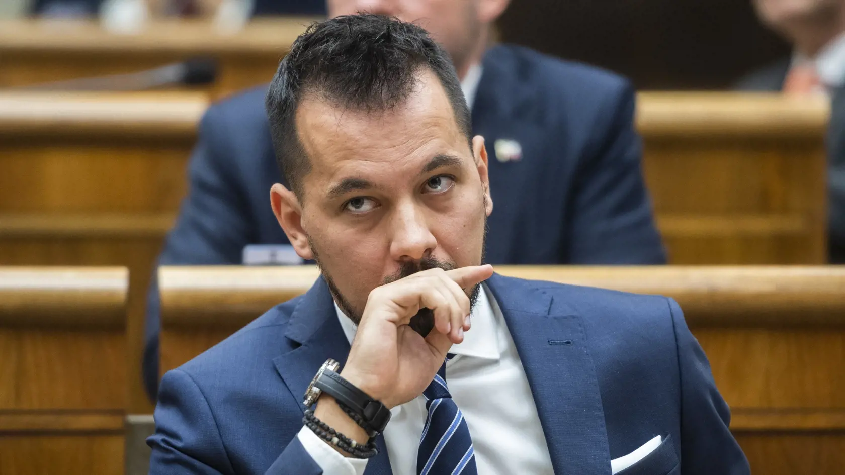 Na snímke poslanec parlamentu Juraj Šeliga (Za ľudí).