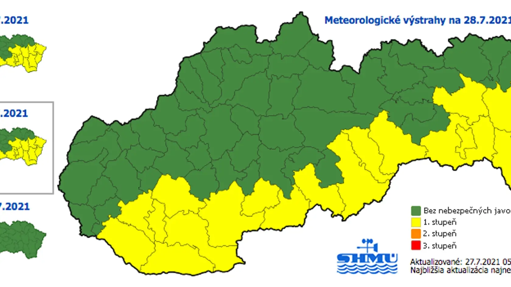 Horúčavy na juhu krajiny majú pokračovať aj v stredu.