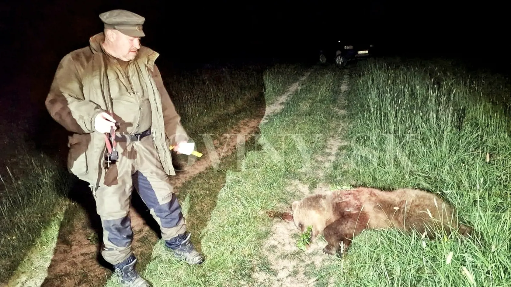 Rudolf Huliak a jeho úlovok.