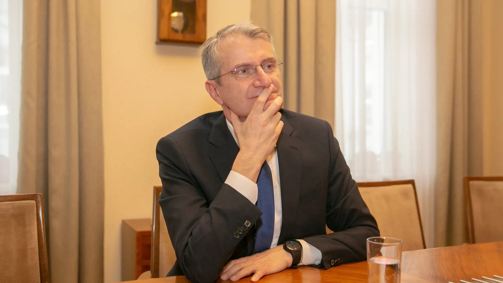 Na snímke sa nachádza kandidát na prezidenta SR Mistrík