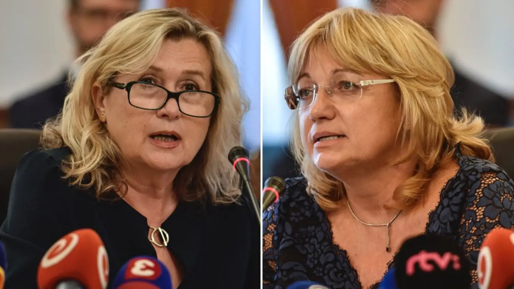 Kandidátky na post predsedu Najvyššieho súdu SR - Soňa Mesiarkinová a Jana Bajánková.