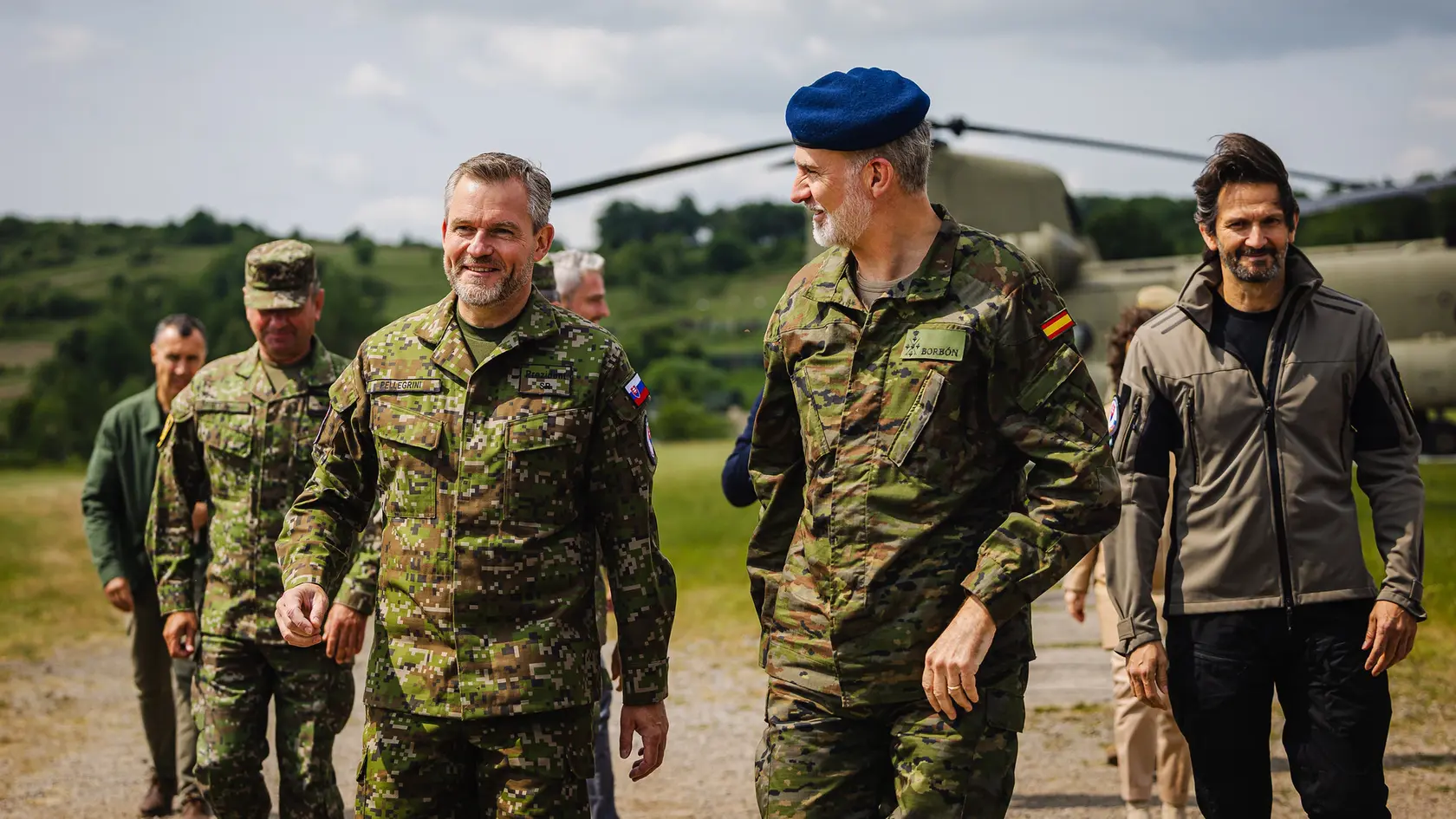 Prezident Peter Pellegrini a španielsky kráľ Filip VI. v Lešti.