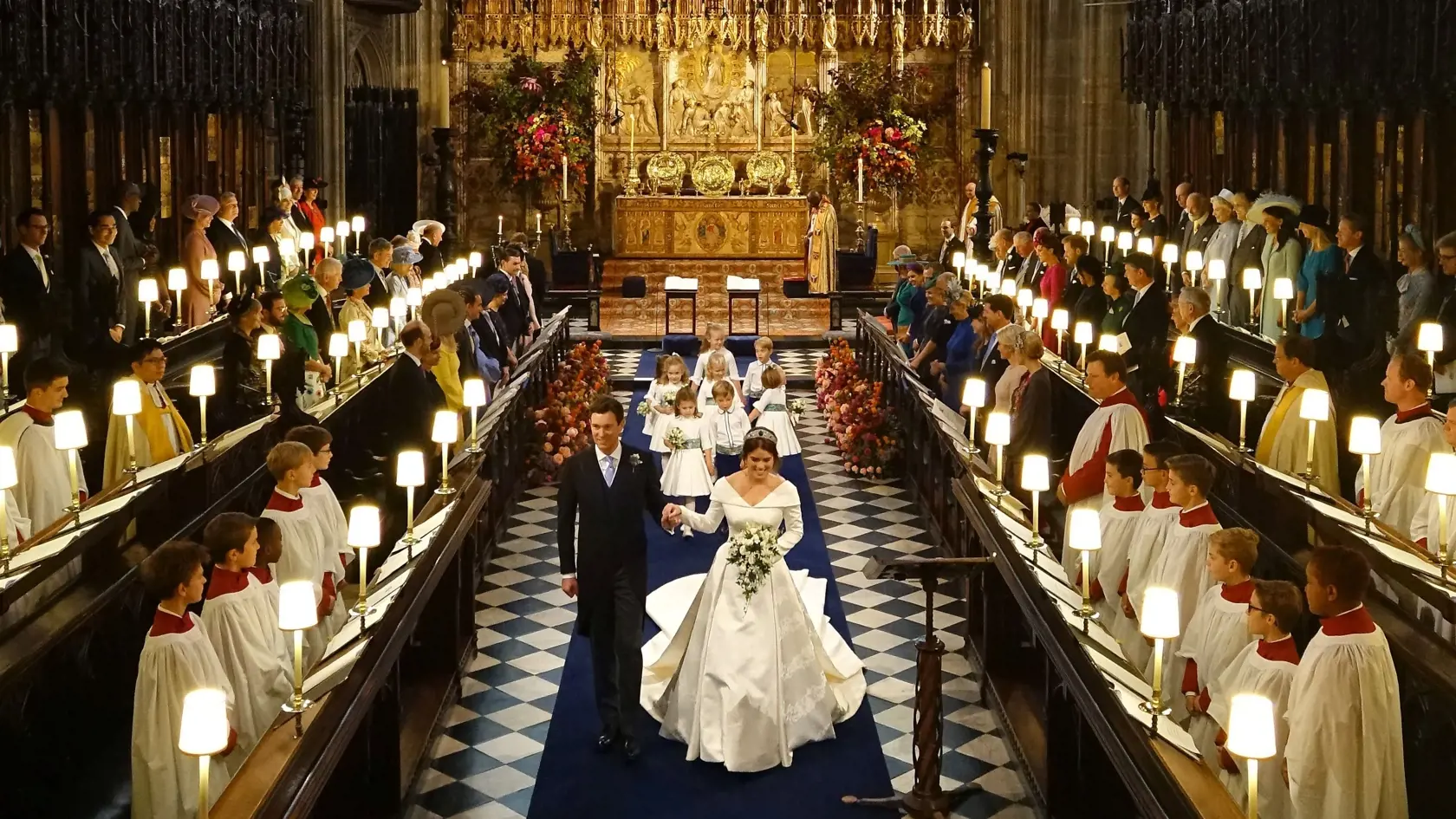 Svadba princeznej Eugenie a Jacka Brooksbanka.