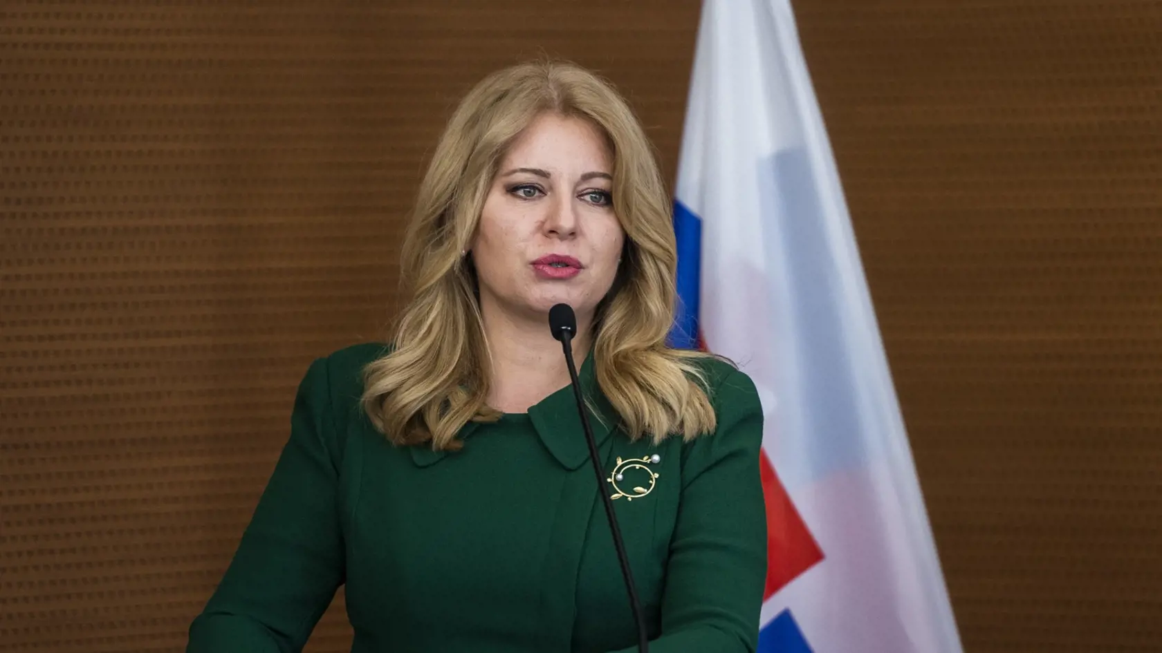 Na snímke prezidentka SR Zuzana Čaputová počas otvorenia podnikateľského fóra B2B v Ríme 21. apríla 2022. FOTO TASR - Jaroslav Novák