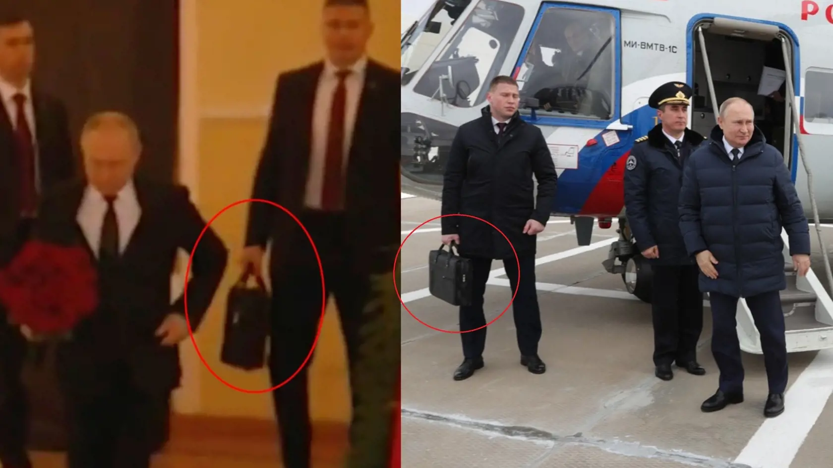 Vladimir Putin so "záhadným" kufríkom.