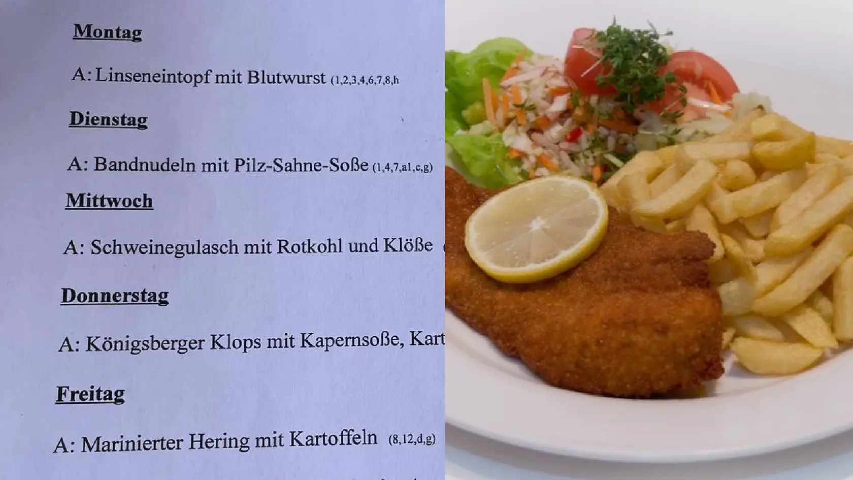 Slovák porovnal ceny obedového menu v nemeckom podniku s tými našimi.