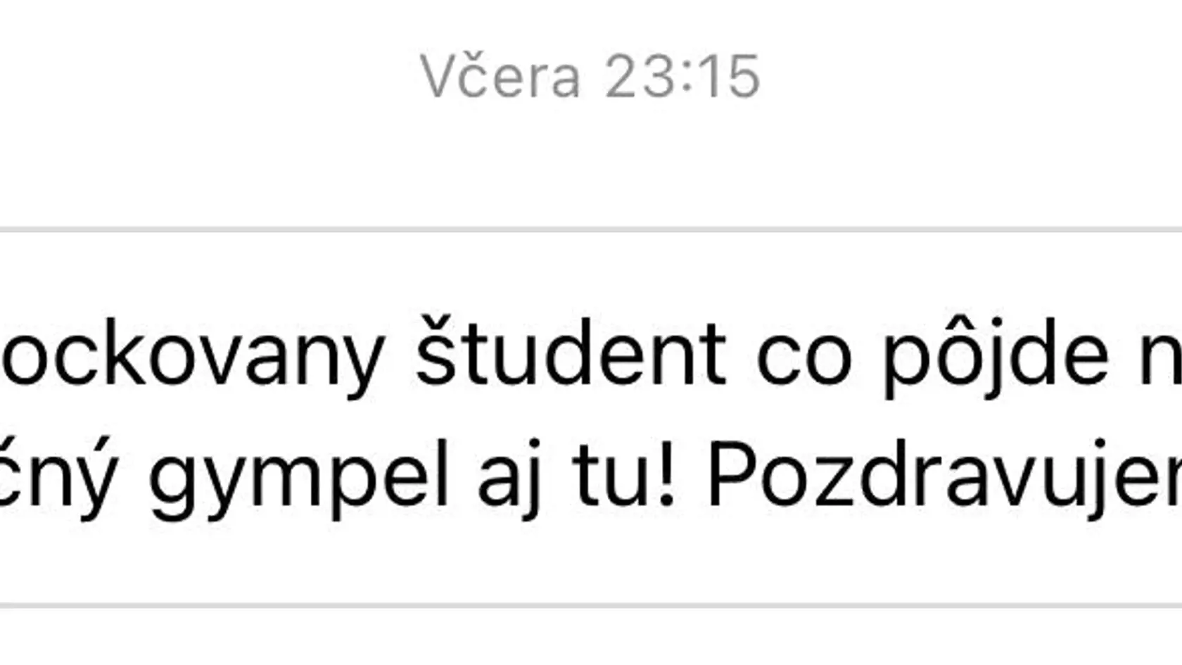 Odkazy študentov pre ministra školstva Gröhlinga