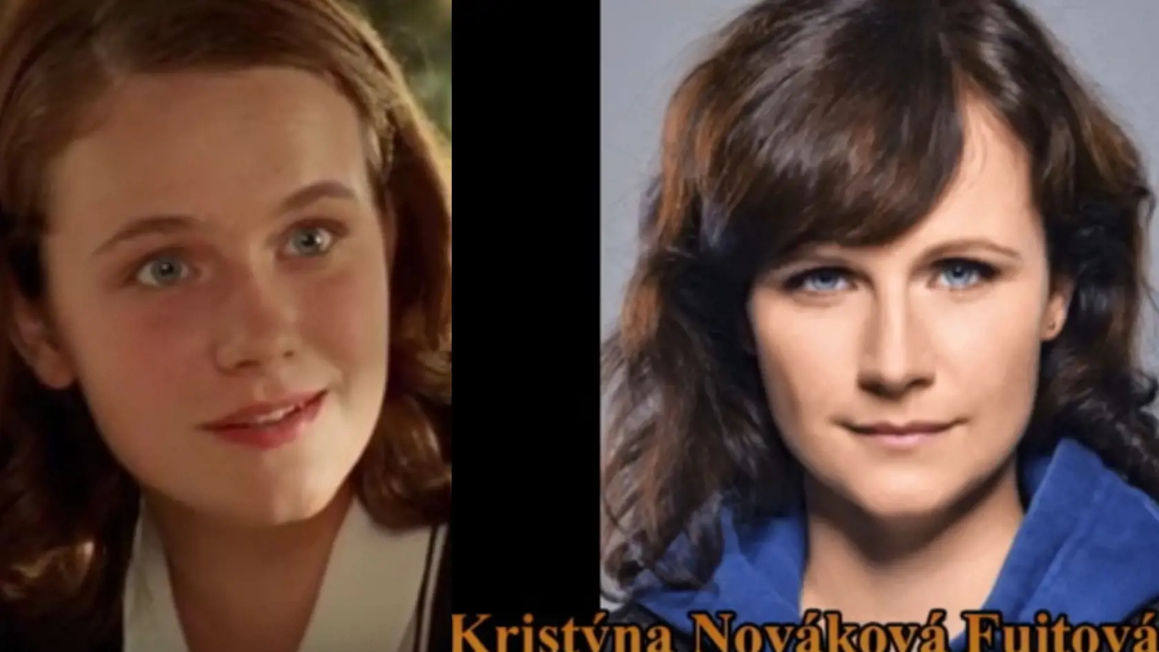 Kristýna Nováková Fuitová ako Jindřiška vo filme Pelíšky v minulosti a dnes.