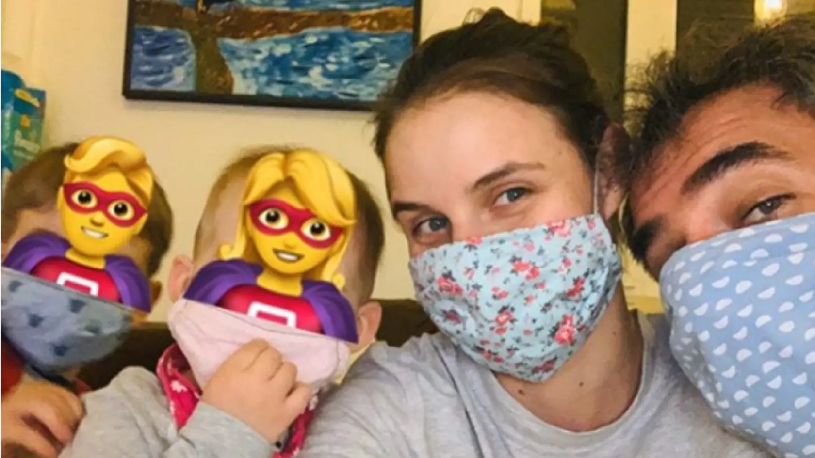 Nela Pocisková s rodinkou