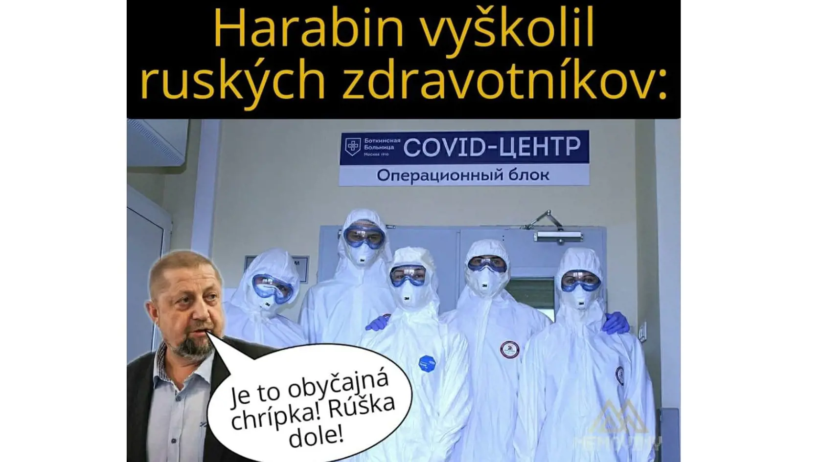 Na proteste sa objavil aj známy odporca rúšok Štefan Harabin. Ten okrem iného ľuďom povedal, že on sám rúško nenosí. Podľa humoristov už vyškolil aj lekárov z toho, ako to s koronavírusom vlastne je.