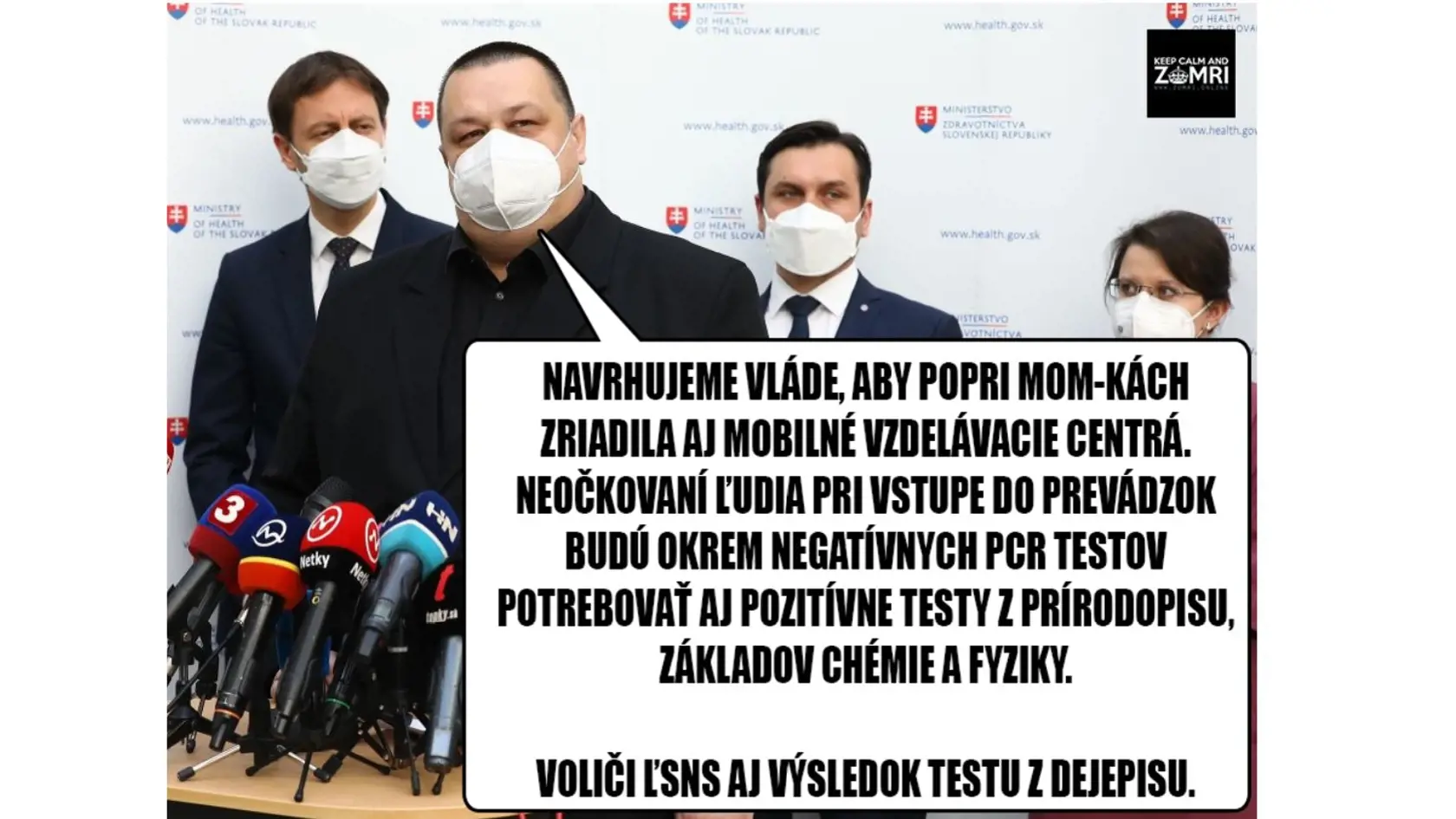 Hlavný hygienik Ján Mikas to už vraj po proteste v centre Bratislavy nezvládol a nariadil ešte prísnejšie opatrenia.