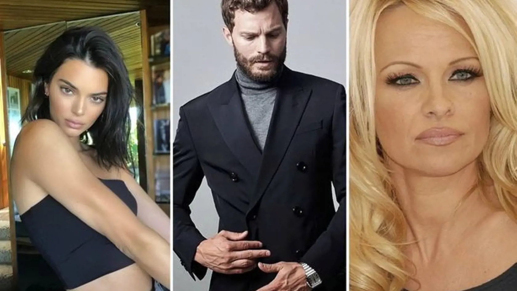 Kendall Jenner, Jamie Dornan a Pamela Anderson