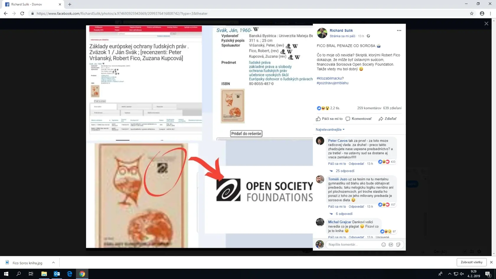 kniha, za ktorú Fico zobral peniaze od Sorosa