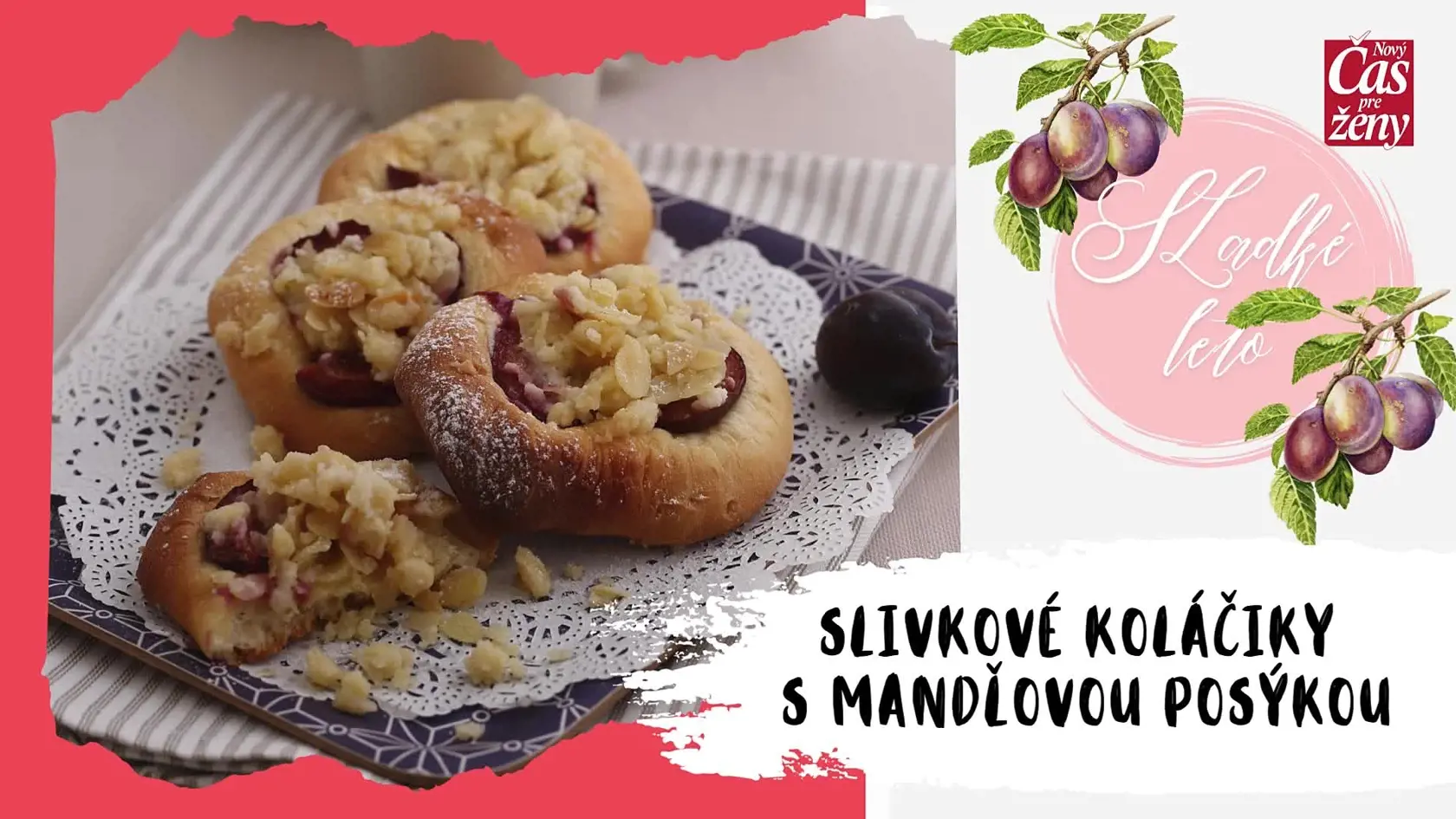 Slivkové koláčiky s posýpkou