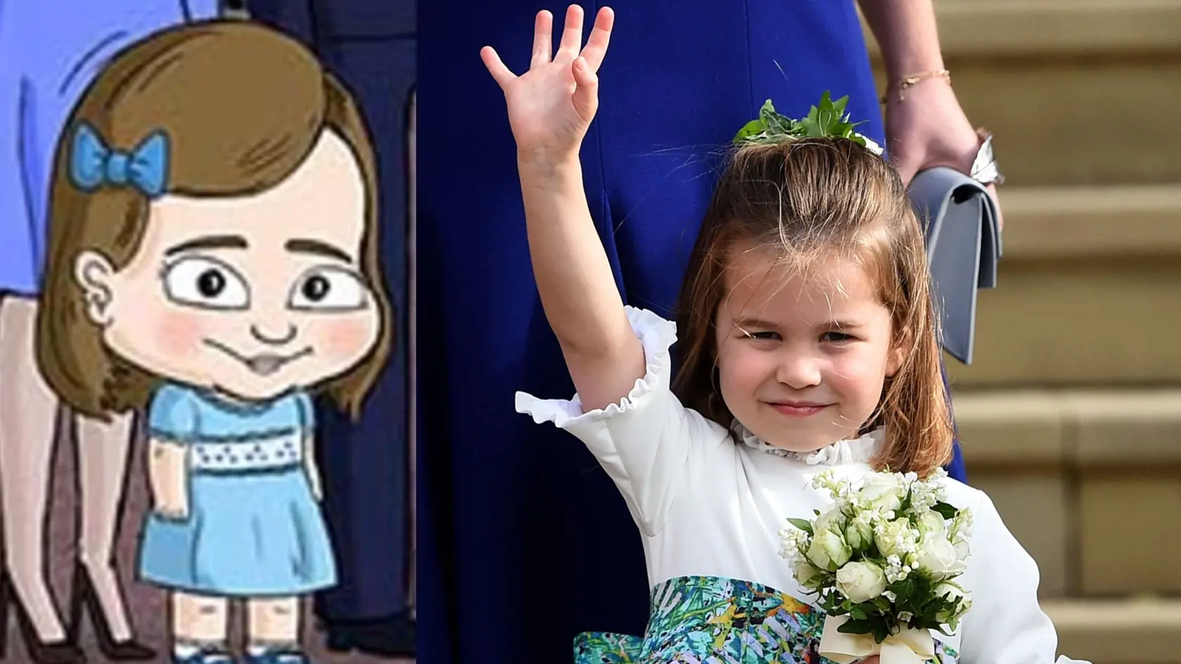 Princezná Charlotte ako rotomilá školáčka.