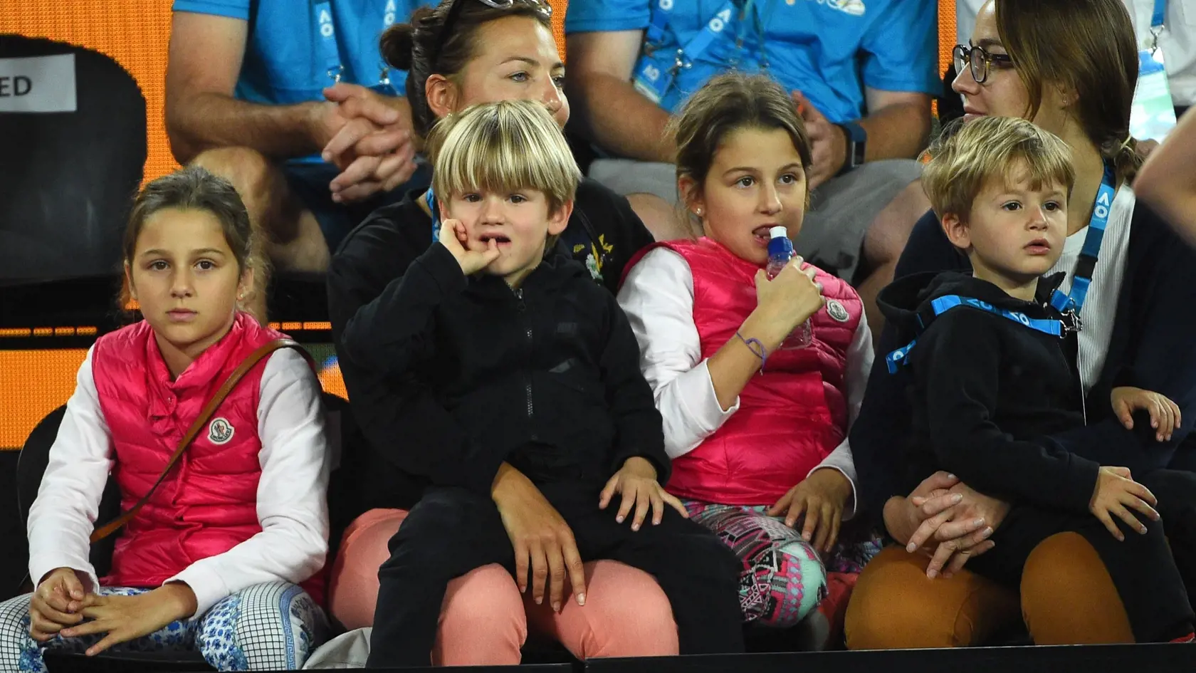 Myla Rose Federer, Lenny Federer, Charlene Riva Federer, Leo Federer