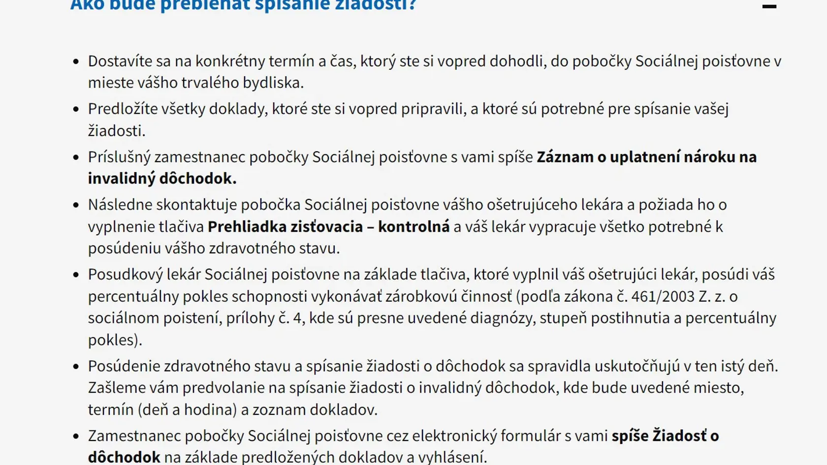 Ako prebieha spísanie žiadosti?