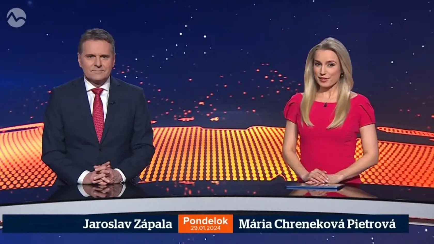 29. január 2024: Mária Chreneková Pietrová čaká dieťatko. Pod šatami sa jej už rysuje bruško.