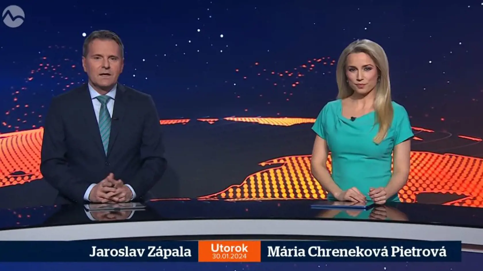 30. január 2024: Mária Chreneková Pietrová čaká dieťatko. Pod šatami sa jej už rysuje bruško.