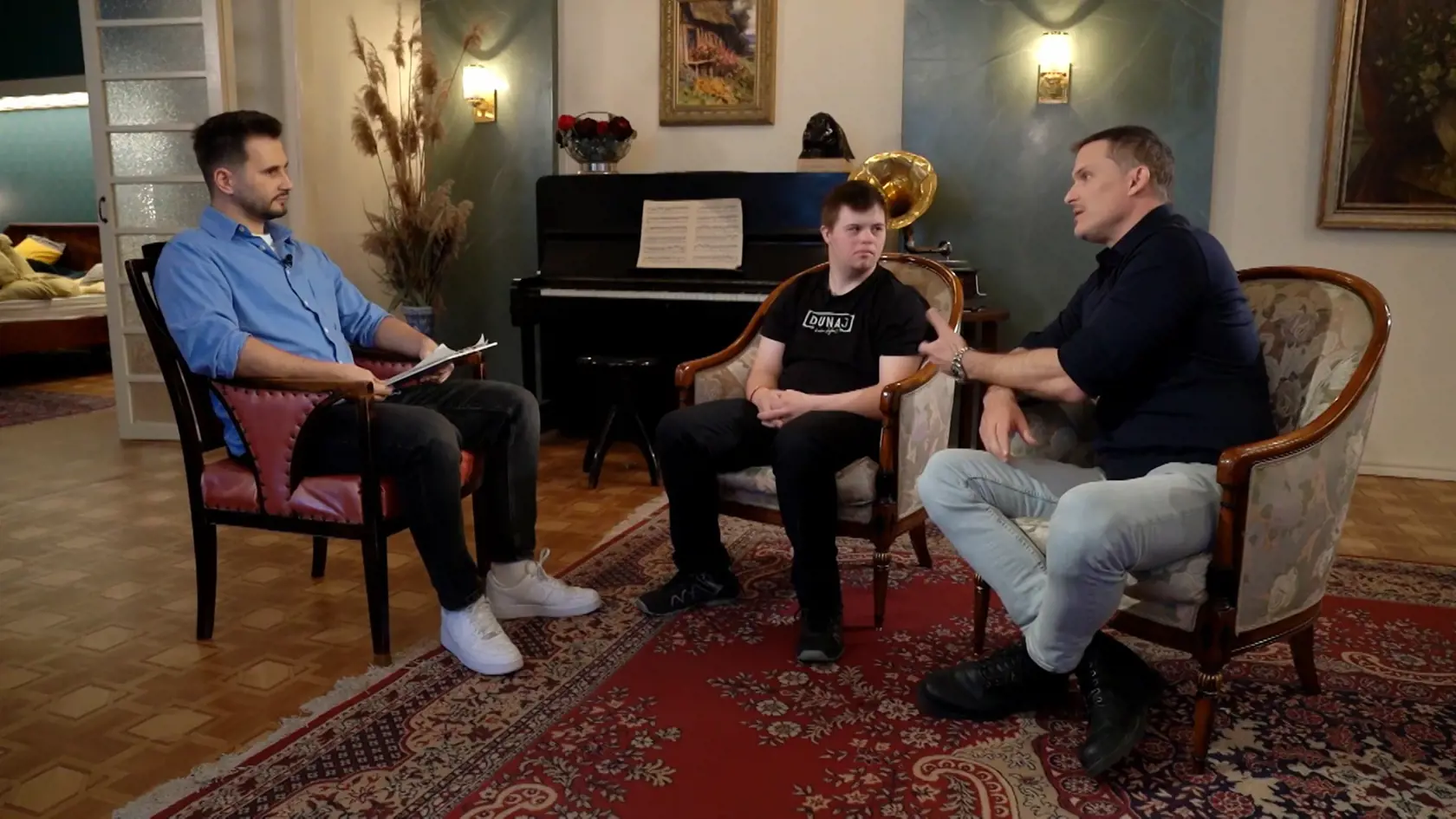 Šimon Jakuš a Ján Koleník počas rozhovoru pre web markiza.sk.