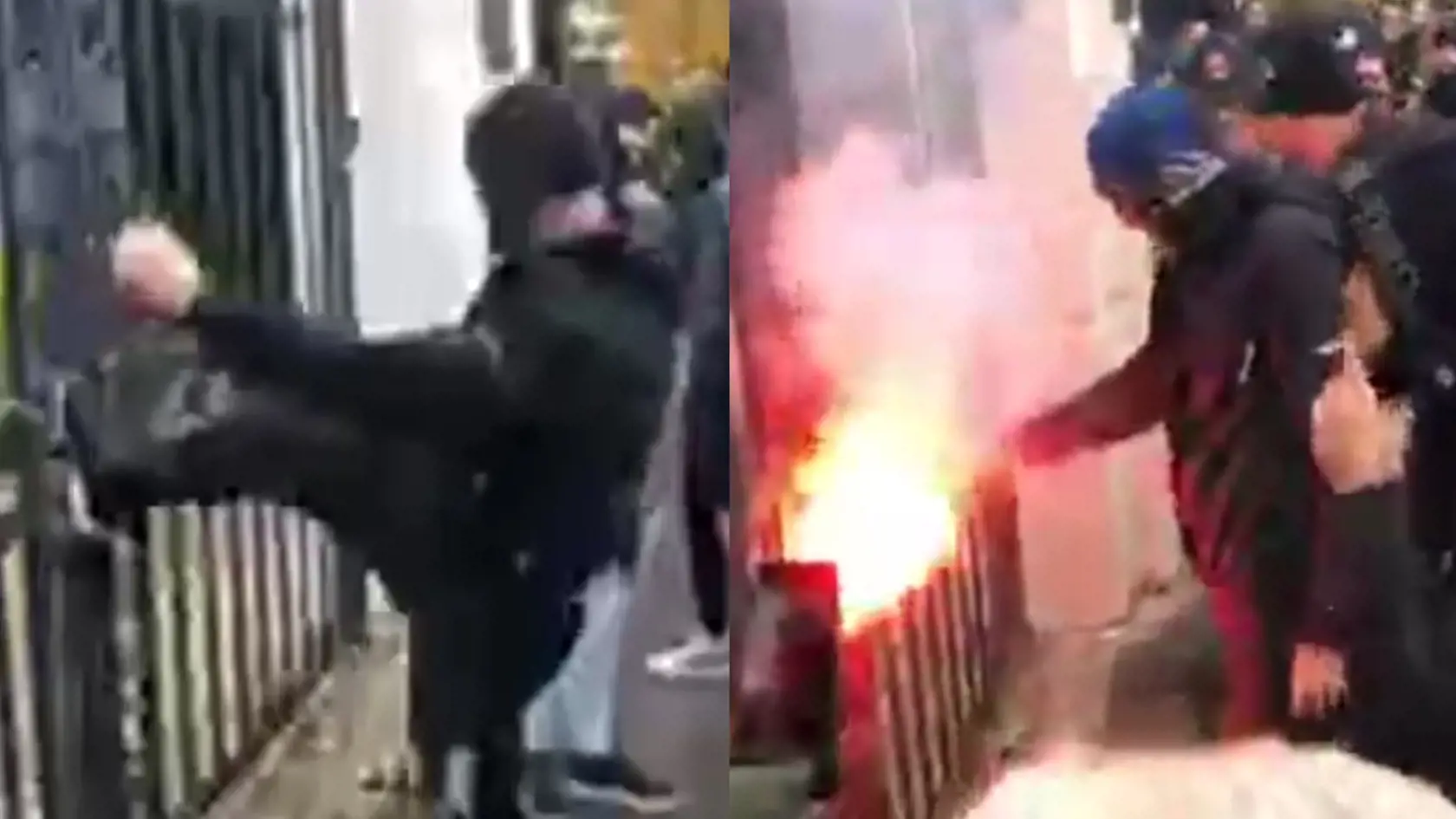 V Bratislave sa v sobotu konal protest futbalových ultras fanúšikov. Ten sa poriadne zvrhol, polícia musela napokon použiť slzný sprej a vodné delo.