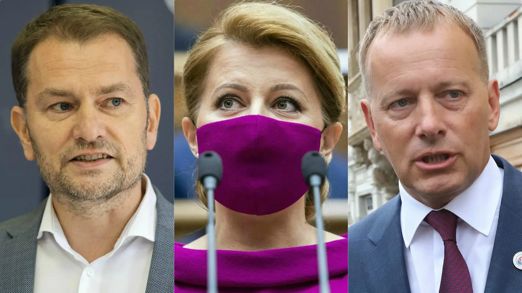 Igor Matovič, Zuzana Čaputová, Boris Kollár