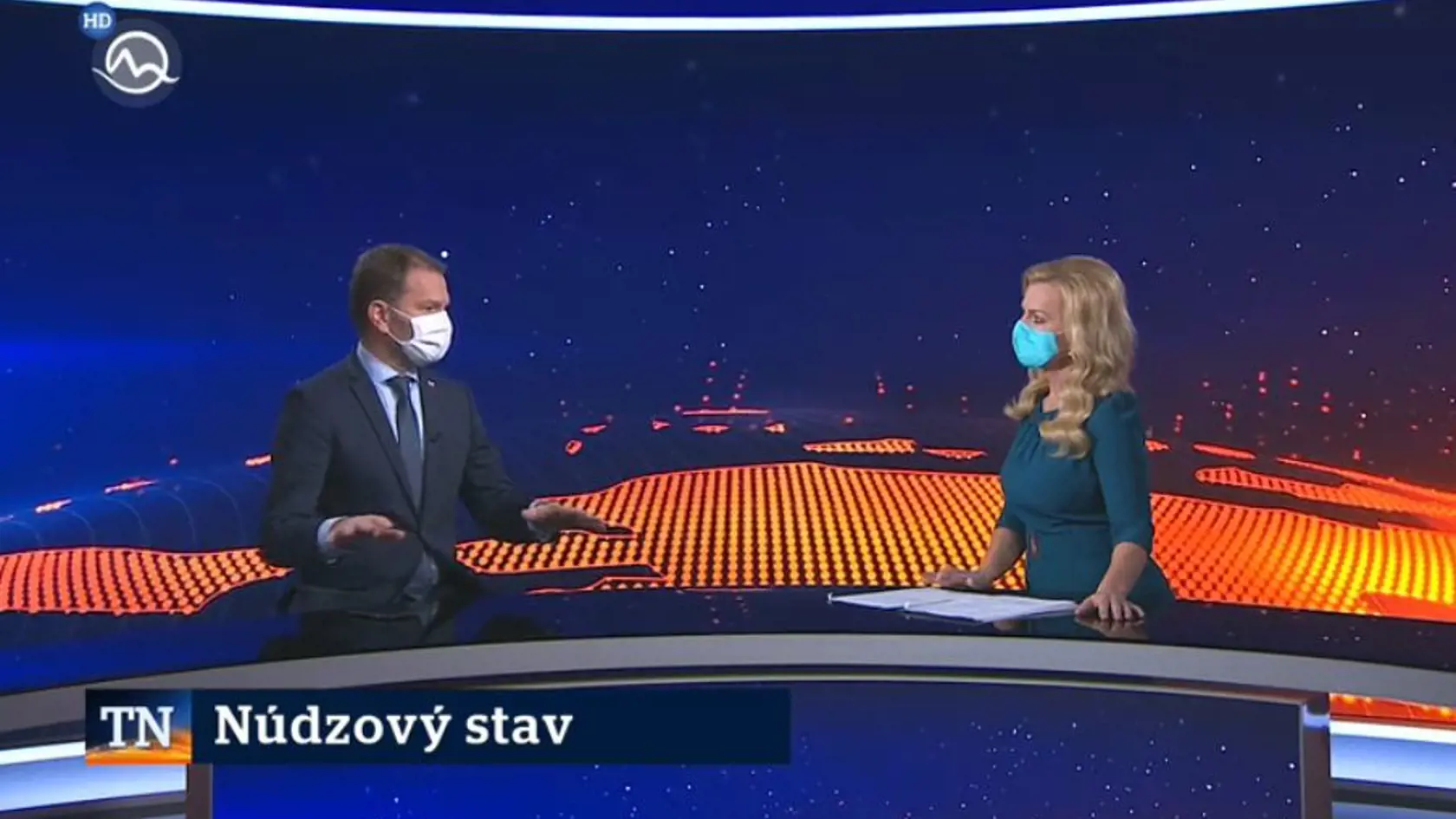 V markizáckych Televíznych novinách opäť mimoriadne vystúpil premiér SR Igor Matovič.