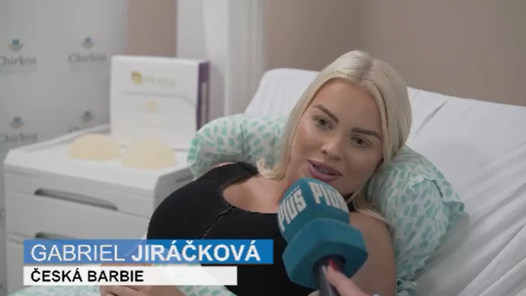 Gabriel bola po zákroku ubolená. Rozhovor bol však príjemný a Gabriel zodpovedala mnoho otázok.