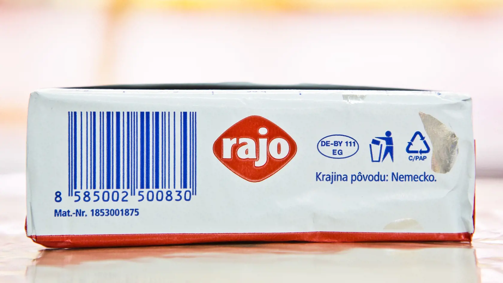 Maslo Rajo - krajina pôvodu Nemecko