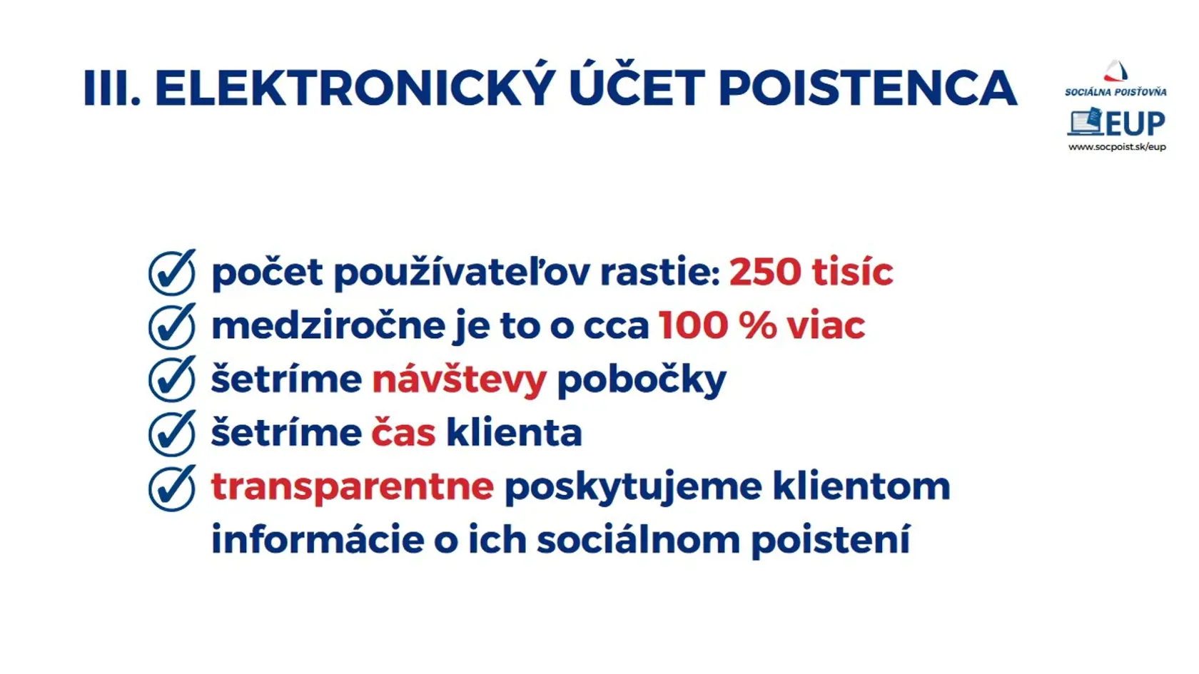 Elektronický účet poistenca si vybavíte aj doma online.