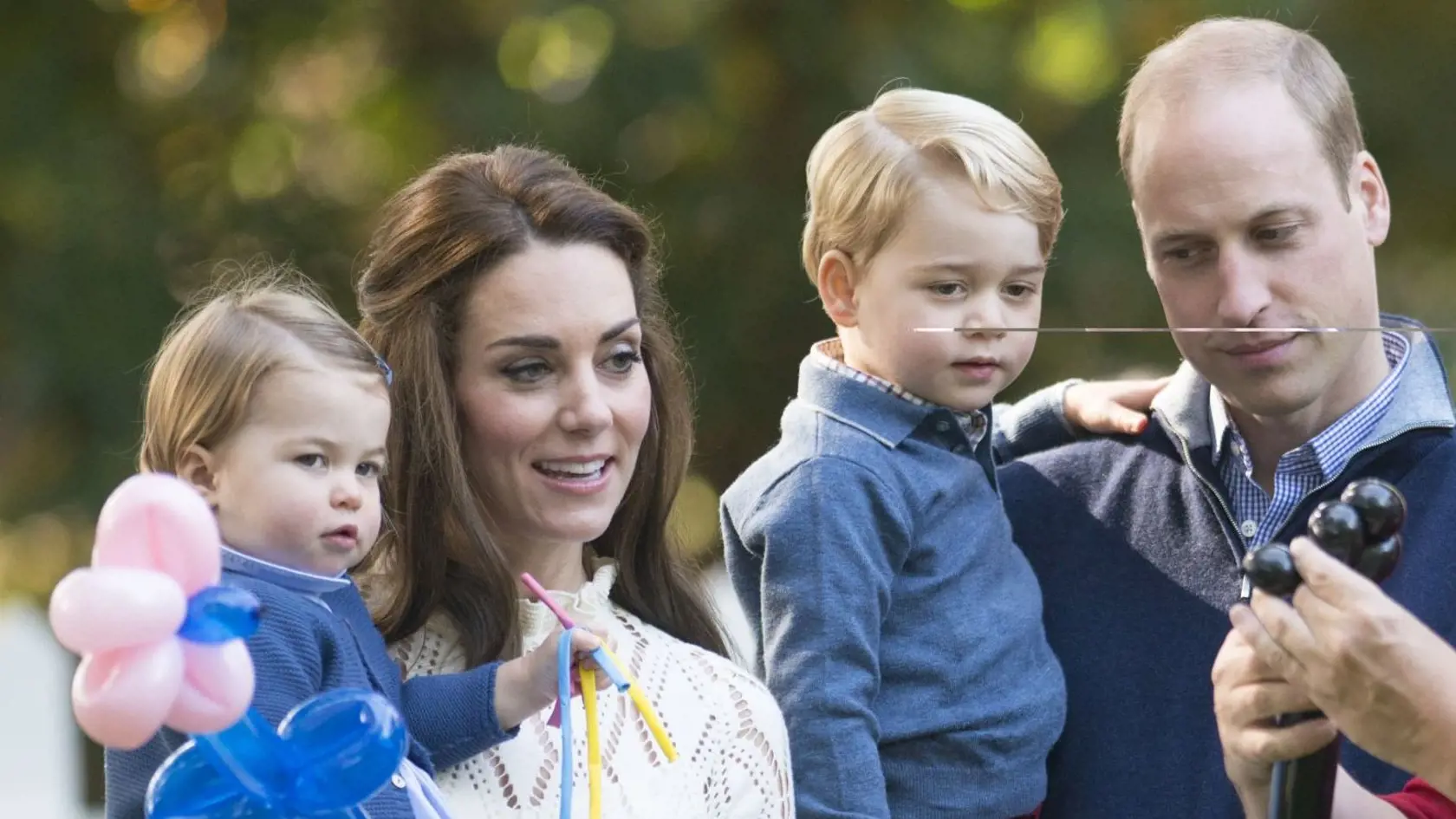 Princezná Charlotte, vojvodkyňa Kate, Pring George, Princ William