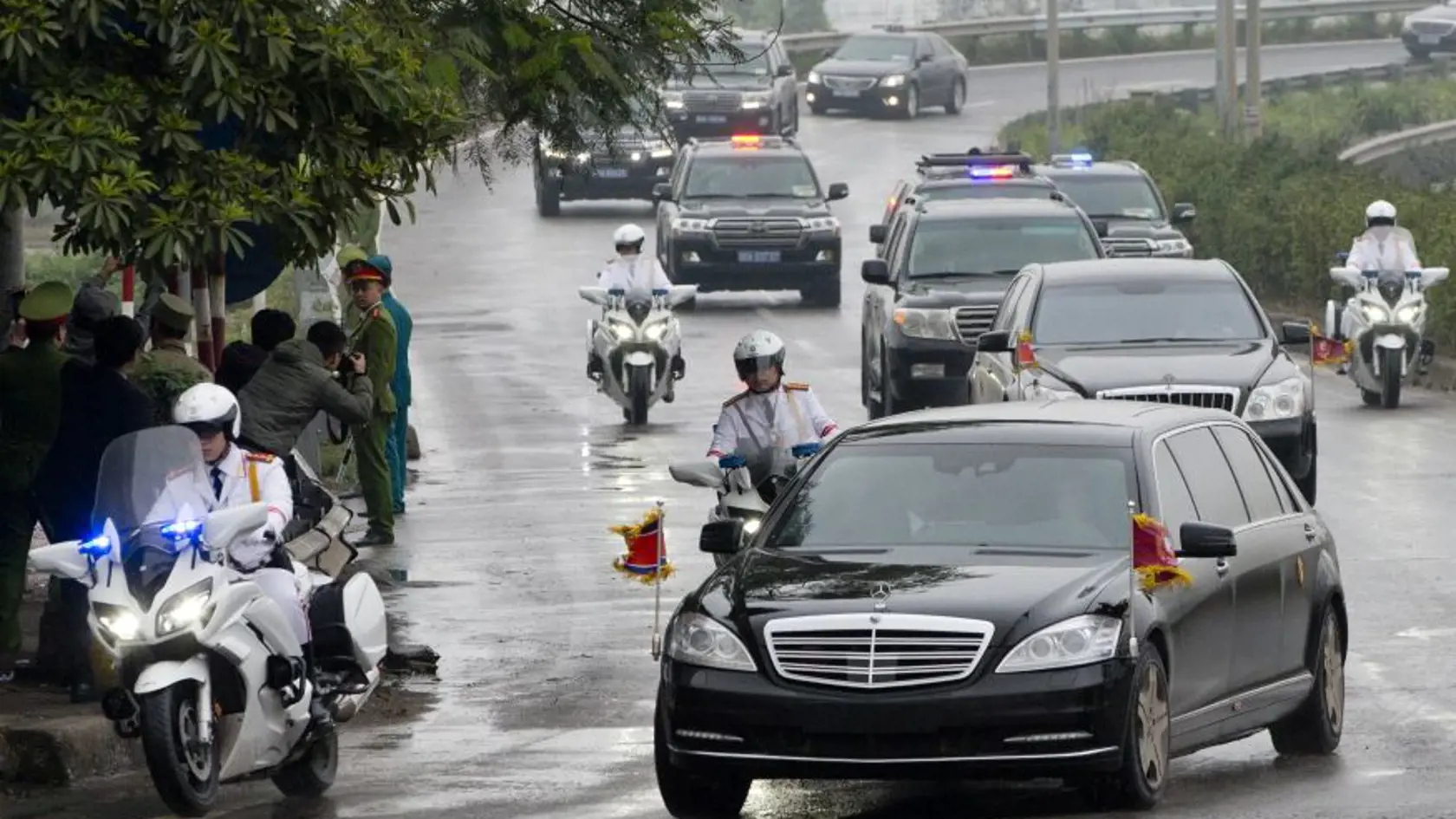 Bezpečnostné opatrenia pri príchode Kima do Vietnamu