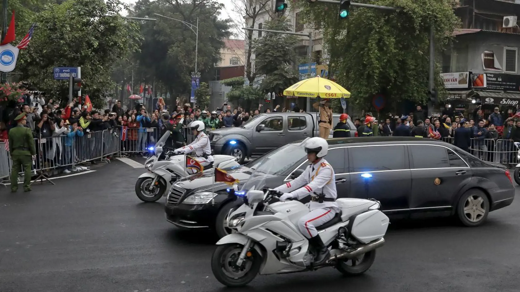 Bezpečnostné opatrenia pri príchode Kima do Vietnamu