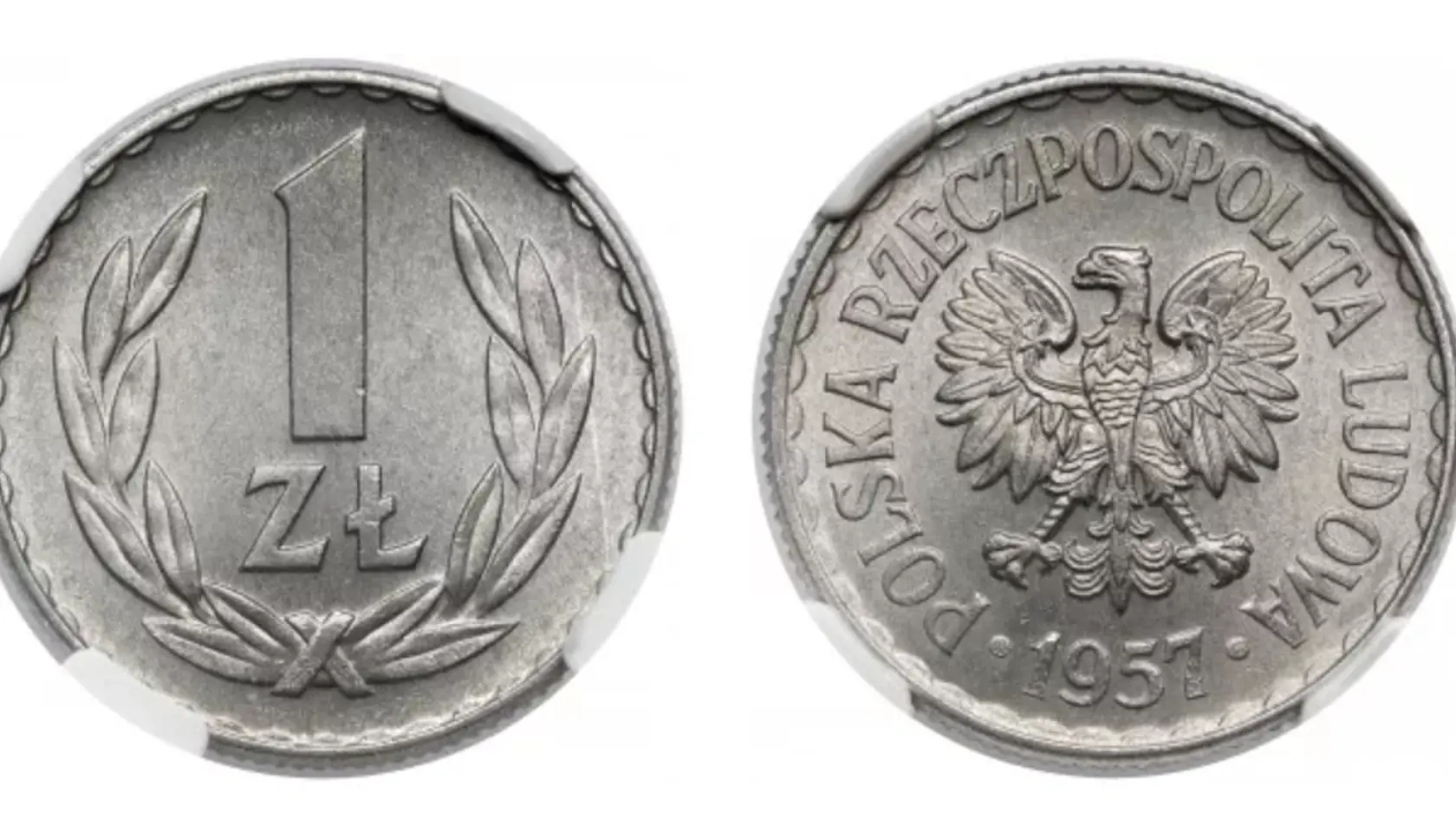 Takýto zachovalý  zlotý z roku 1957 sa na poľskej aukčnej stránke vydražil za 1 180 eur. 
