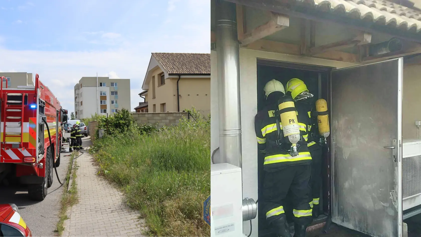 Hasiči zasahovali pri požiari rodinného domu v Pezinku.