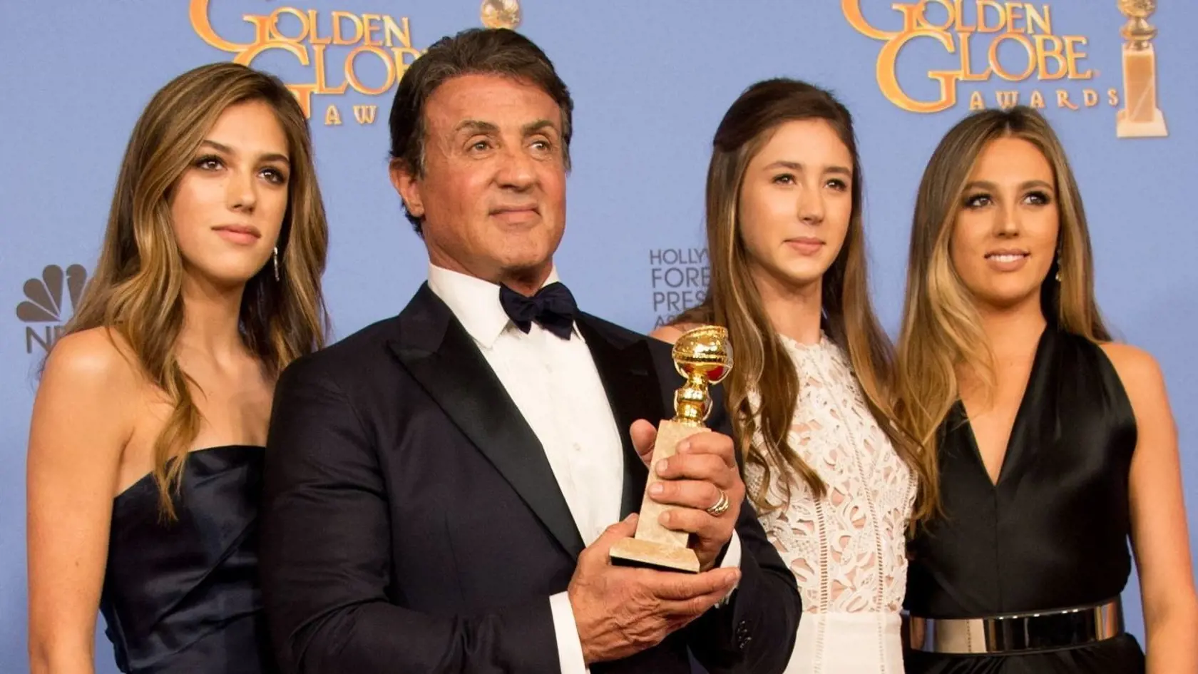  Sistine Rose Stallone, Sylvester Stallone, Scarlet Rose Stallone, Sophia Rose Stallone 