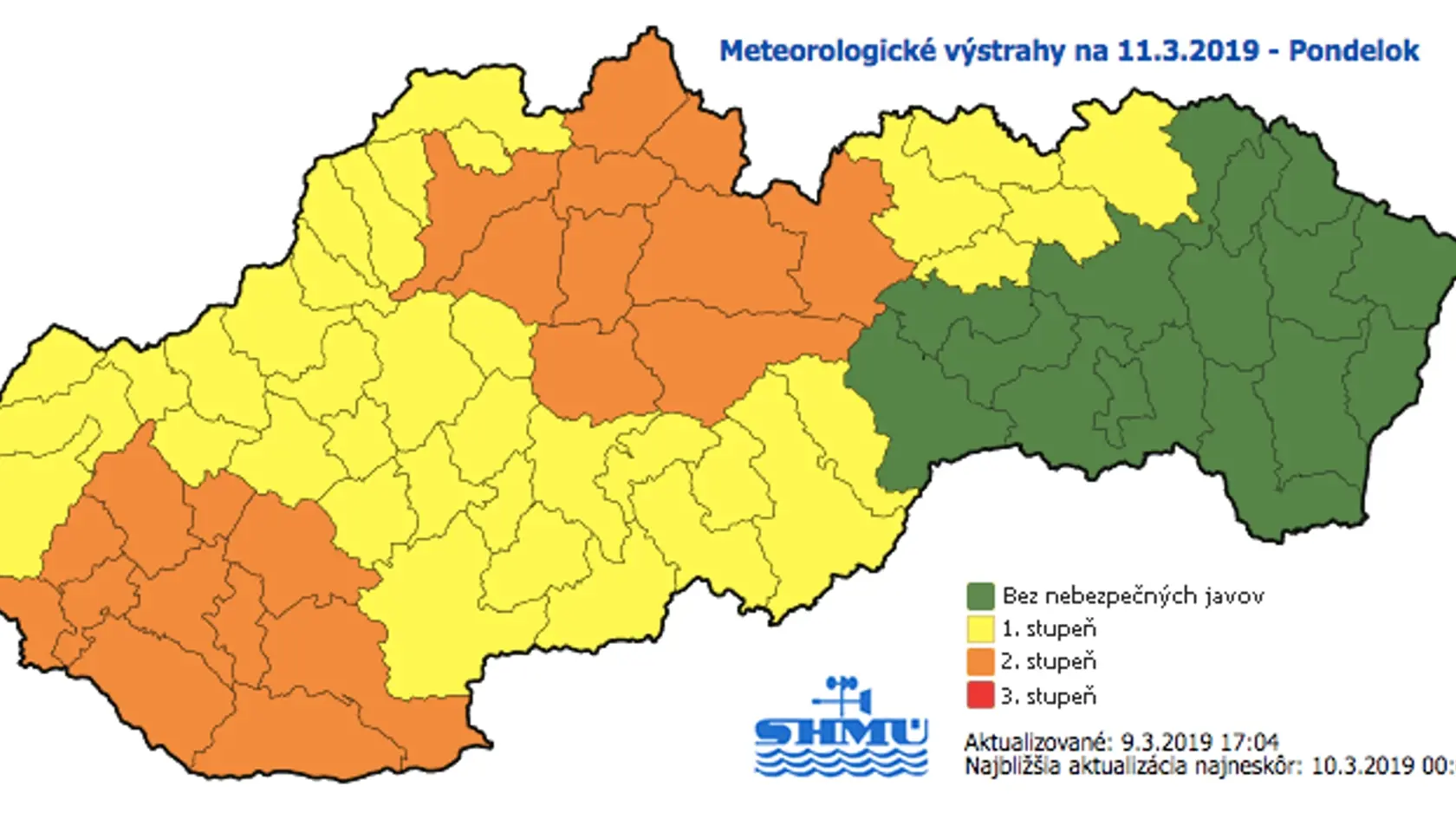 V pondelok zasiahne vietor ešte väčšie územie Slovenska.