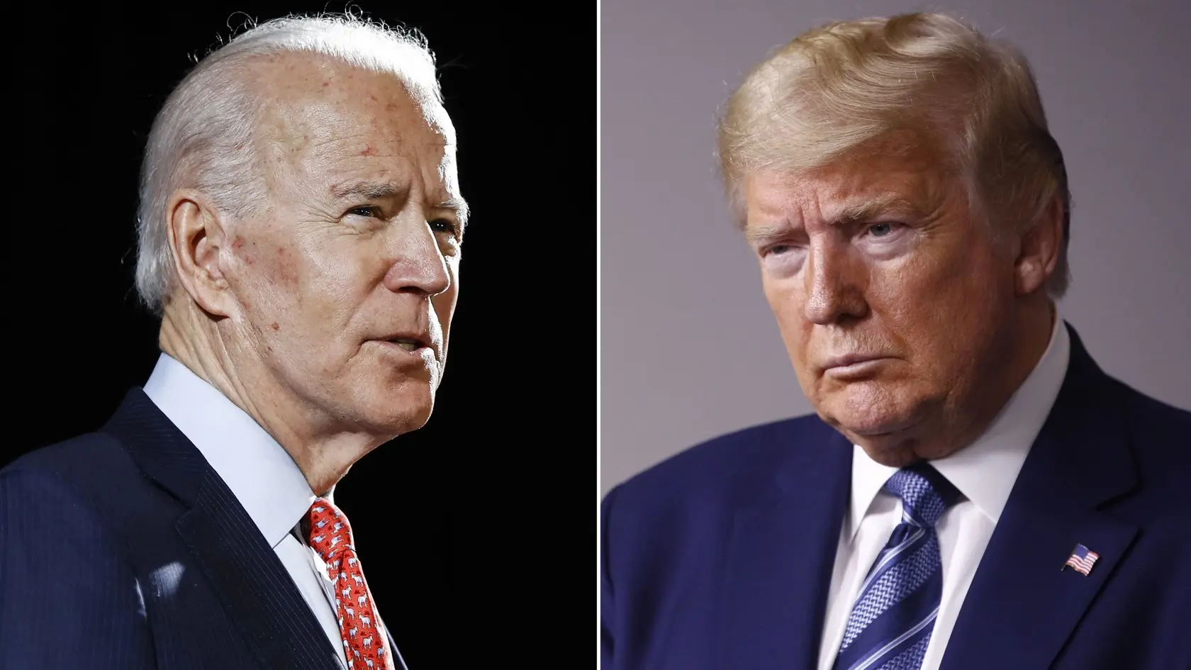 Kandidáti na prezidenta USA Joe Biden a Donald Trump