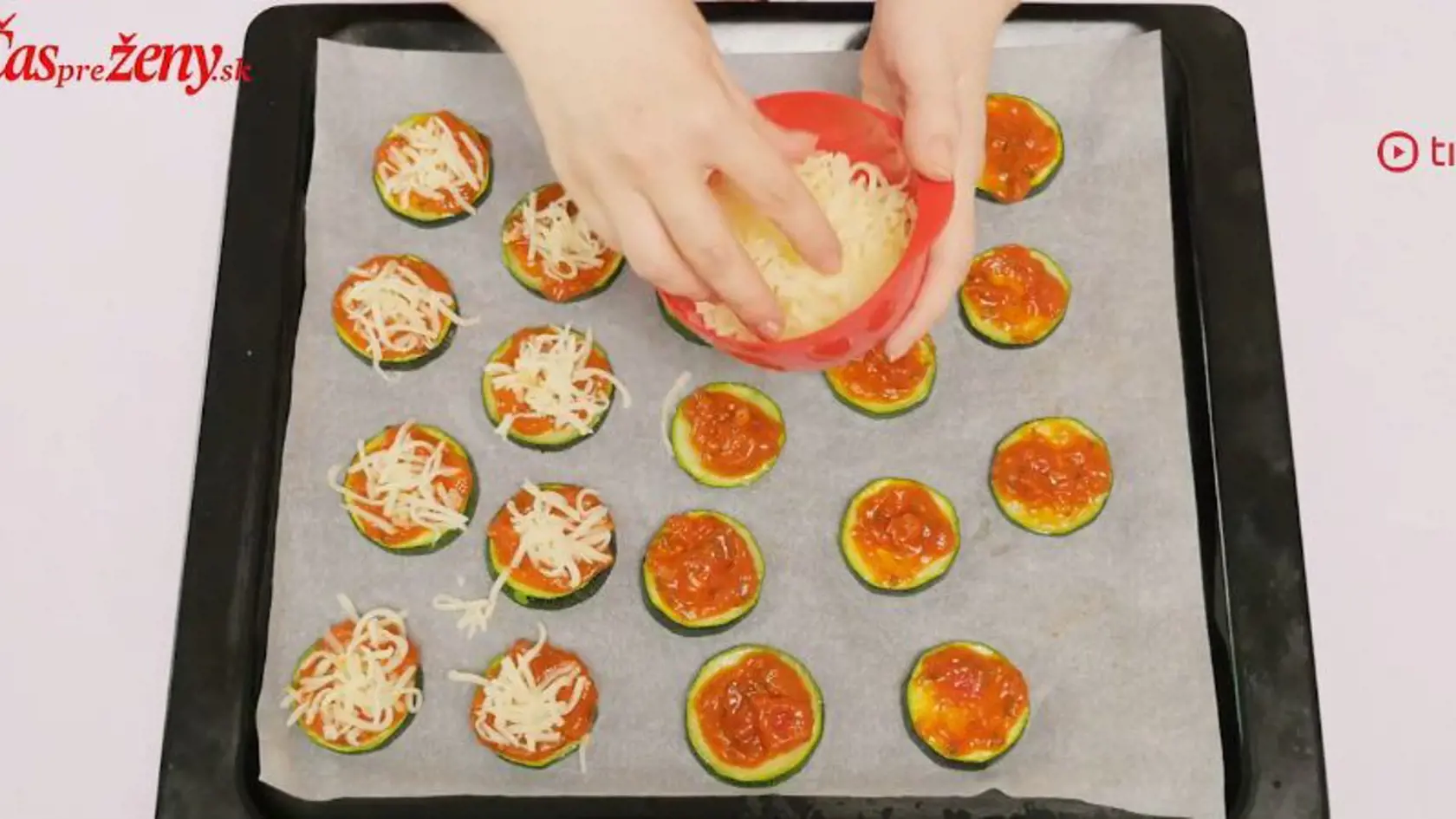 Cuketové mini pizza chuťovky