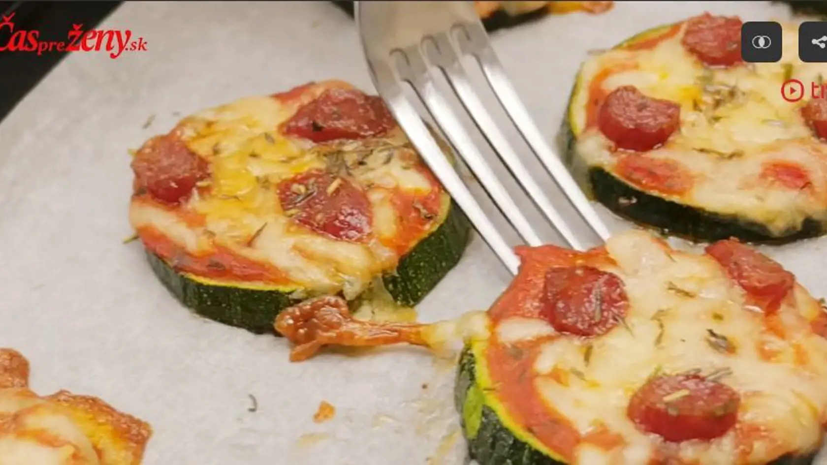 Cuketové mini pizza chuťovky