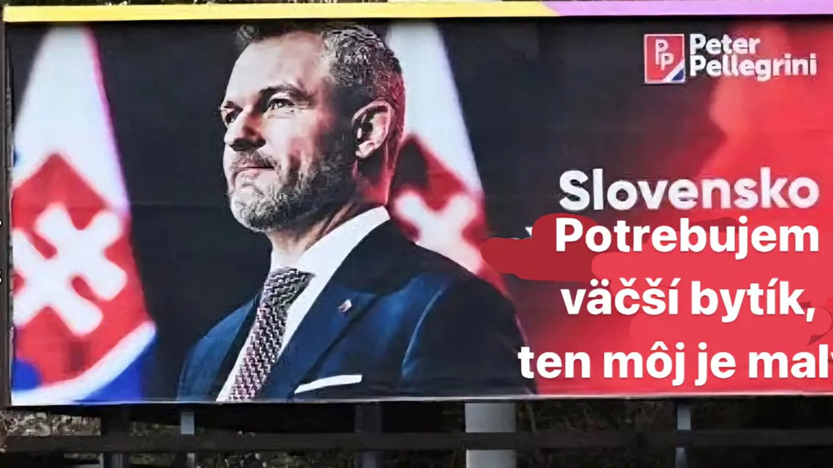 Aj bilboardy rozhodujú voľby. Videli ste tento niekde vo vašom rajóne?
