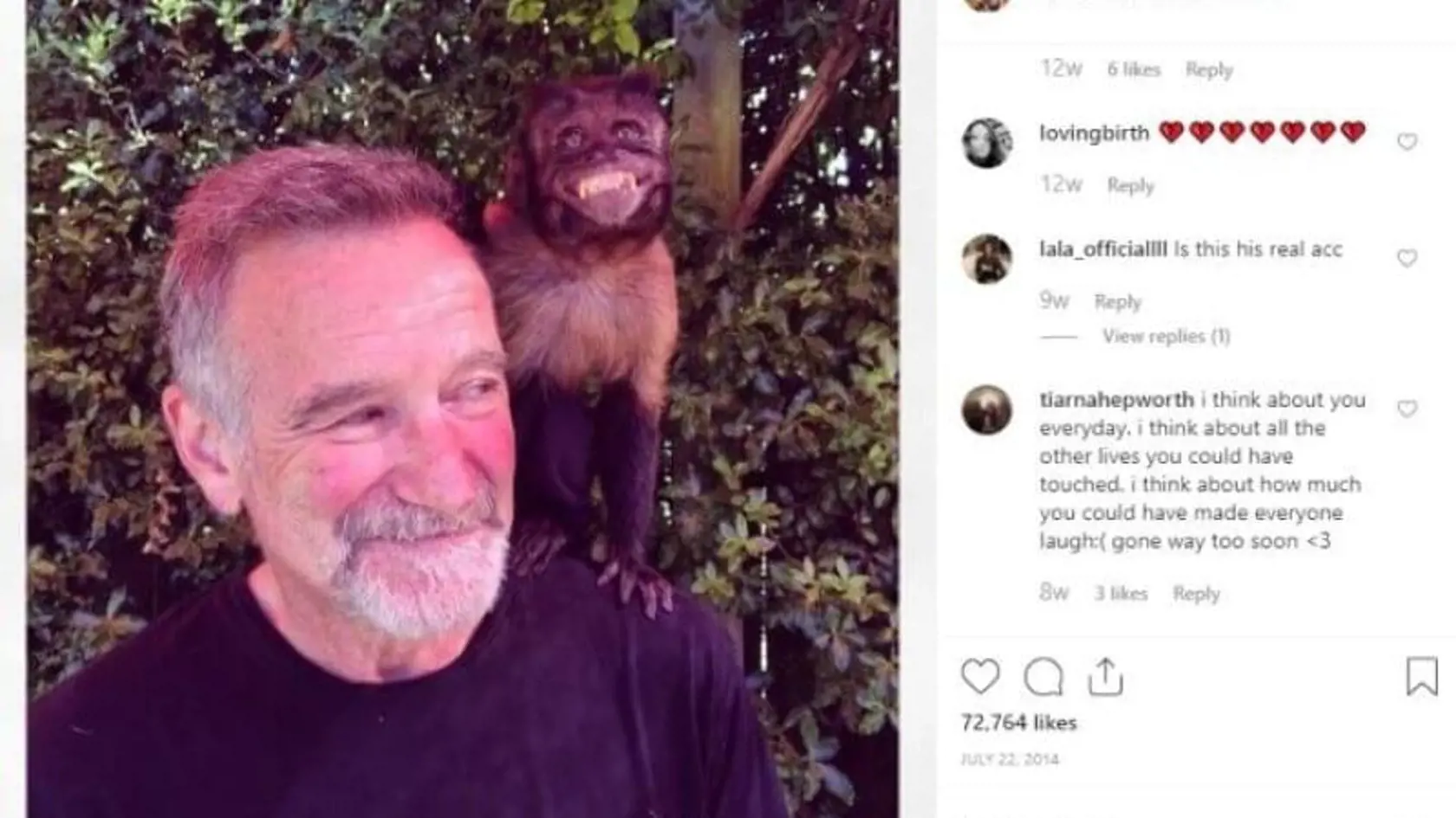 Robin Williams a jeho posledný príspevok.
