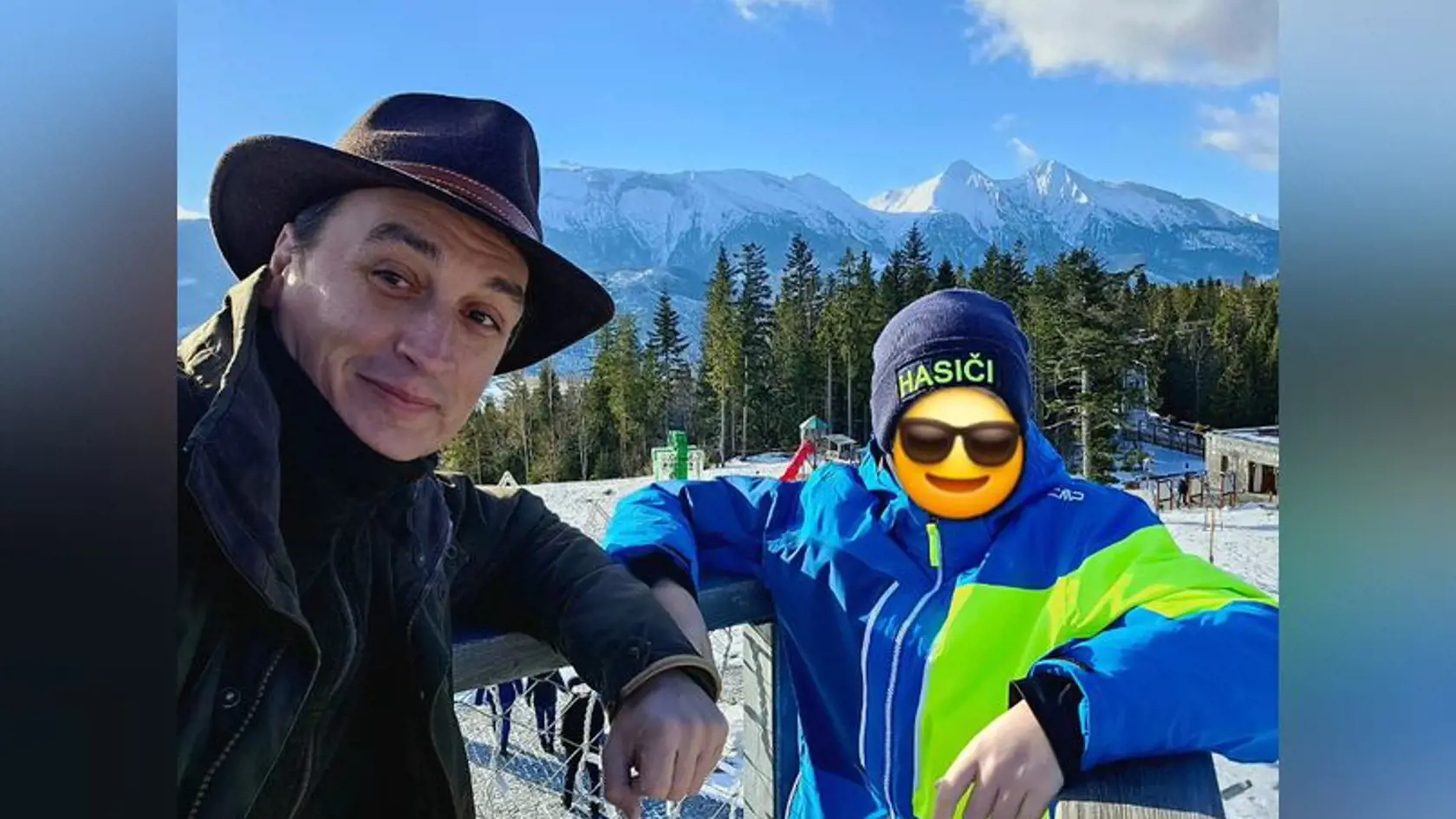 Rizman so synom cez vianočné sviatky.