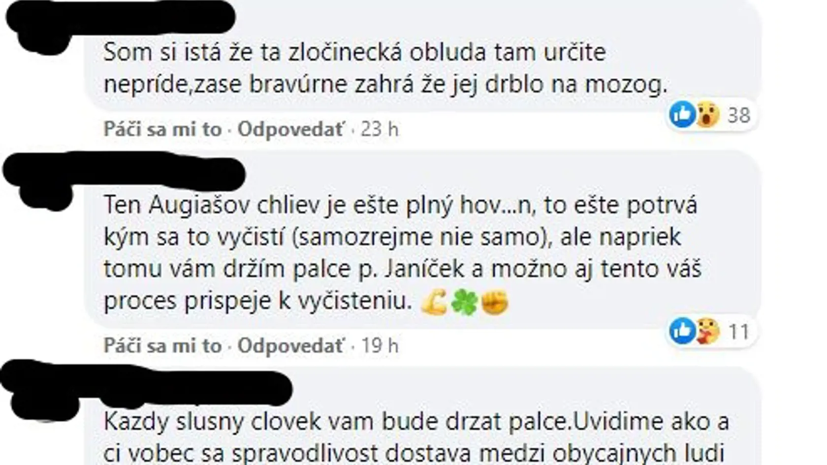 Fanúšikovia Ondreja Janíčeka ho na sociálnej sieti podporili a ostro sa pustili do Moniky Jankovskej (časť 3/6).