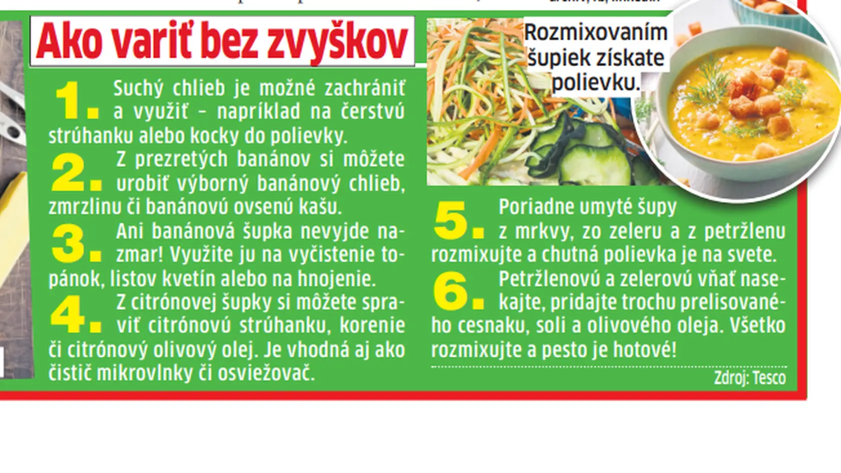Ako využiť zvyšky v kuchyni? 
