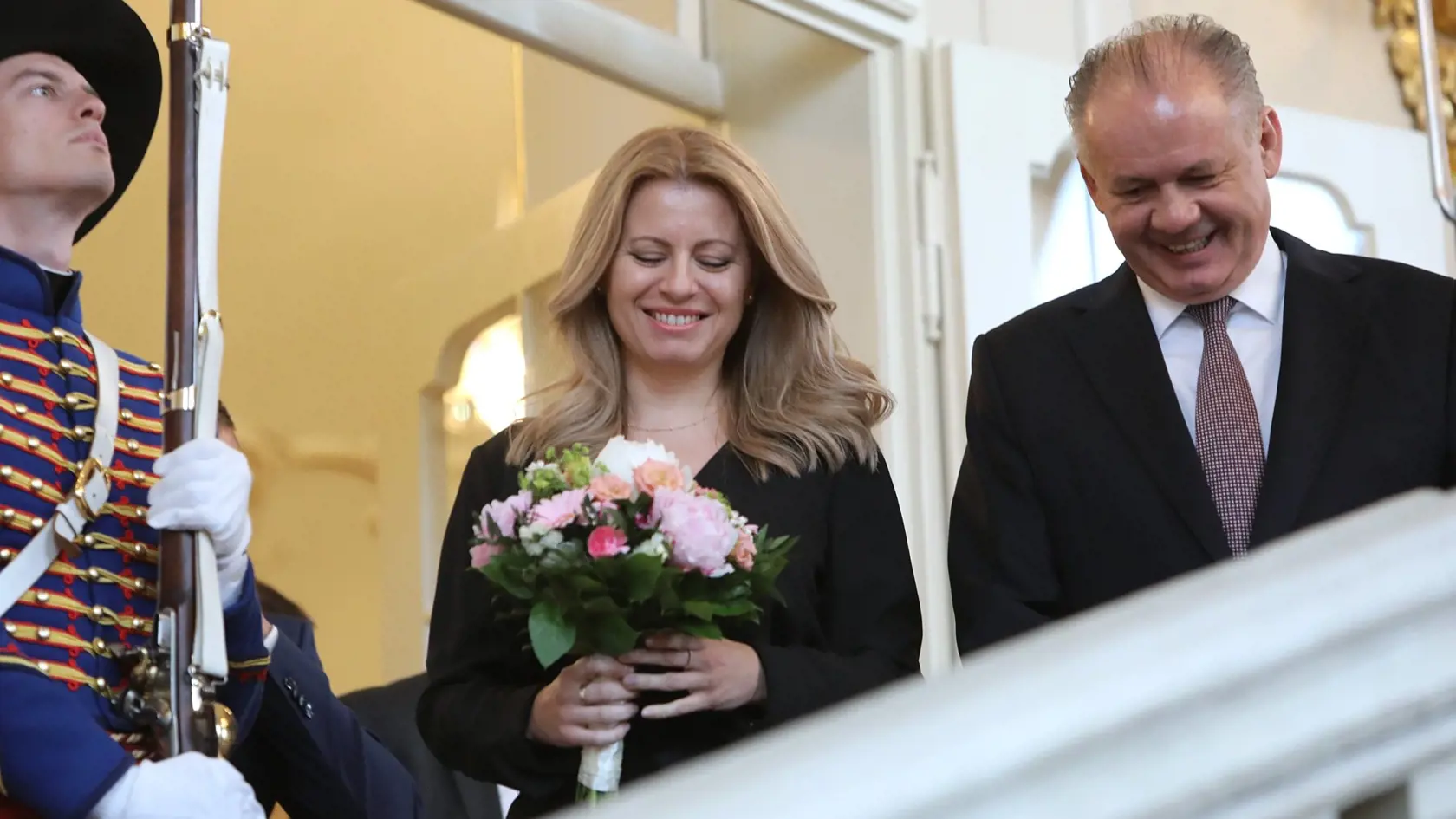 Andrej Kiska v Prezidentskom paláci prvýkrát oficiálne privítať Zuzanu Čaputovú.
