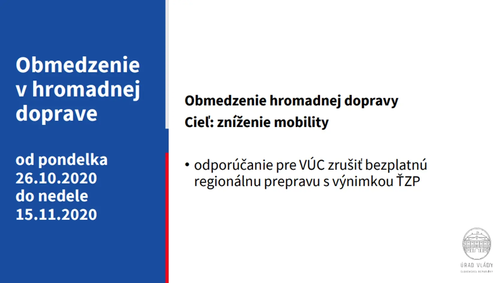 Miernejší lockdown platí od 24. októbra pre celé Slovensko.